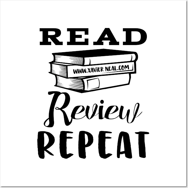 Read, Review, Repeat Wall Art by Author Xavier Neal